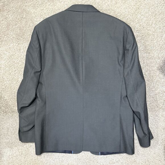 Cam Newton Made Mens Gray Notch Lapel 2 Button Wool‎ Blend Blazer 40R - Picture 4 of 7